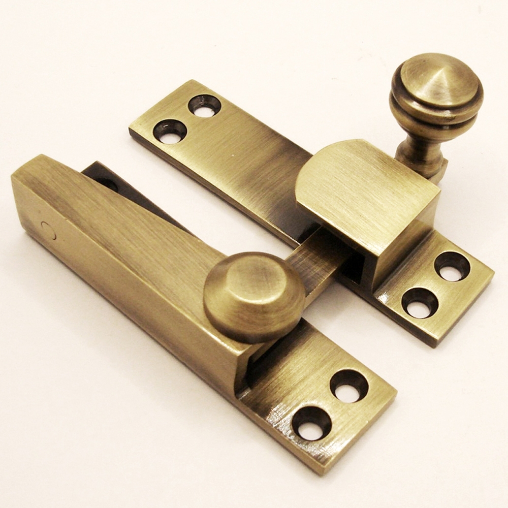 TWC003/AB • Non-Locking • Antique Brass • Forged Straight Arm Sash Fastener